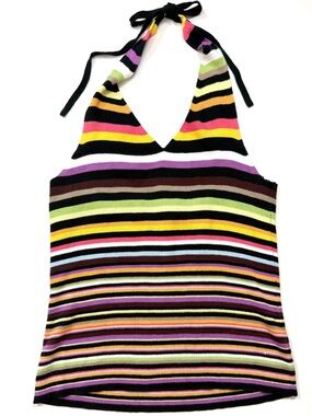 Vintage Gap Striped Knit Halter Top